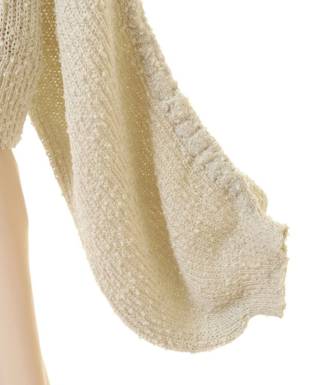 earth music&ecology ＳＥＴ２点透かしニット＋キャミワンピース Ivory