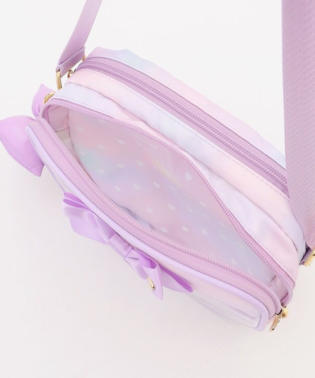 ANY KIDS クリアポケットショルダーバッグ レインボー