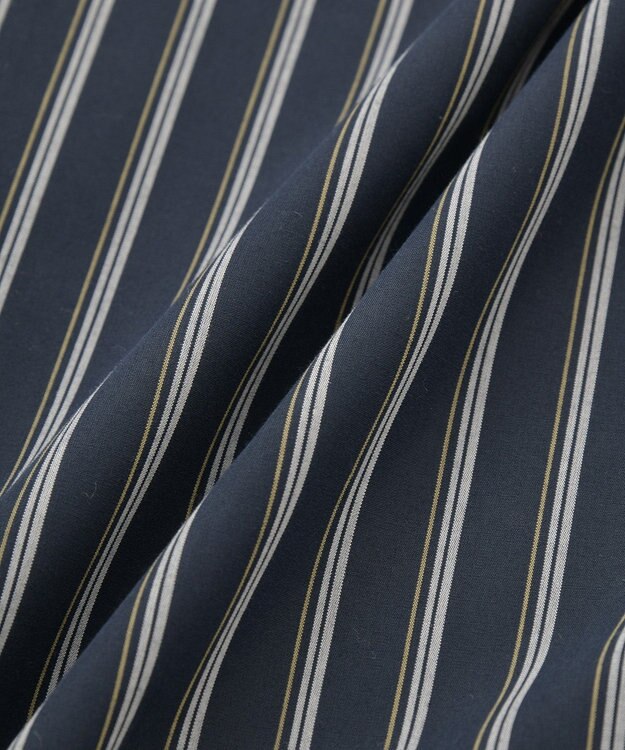 AMERICAN HOLIC イージーケアオーバーチュニックシャツ Stripe Navy