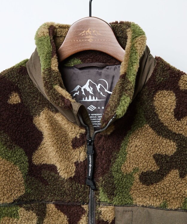 JOSEPH ABBOUD MOUNTAIN 【軽量】カモフラージュフリース ブルゾン カーキ系7