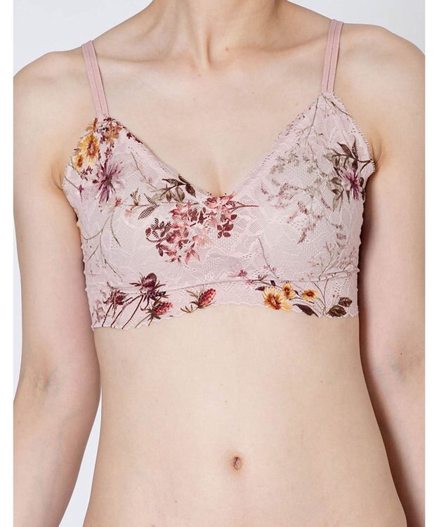 WACOAL 【GOCOCi ゴコチ】 ブラレット アウターにひびきにくい 肌あたりのやさしいレース ワイヤレス ブラジャー ノンワイヤーブラ レディース CGG297 /ワコール ピンク