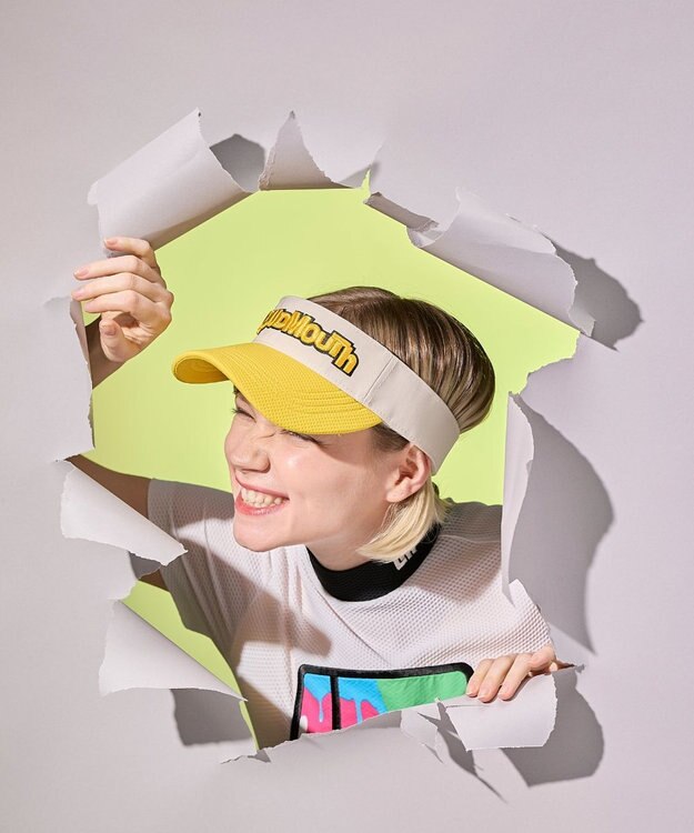FILA GOLF／marie claire 【LOUDMOUTH】異素材サンバイザー Yellow