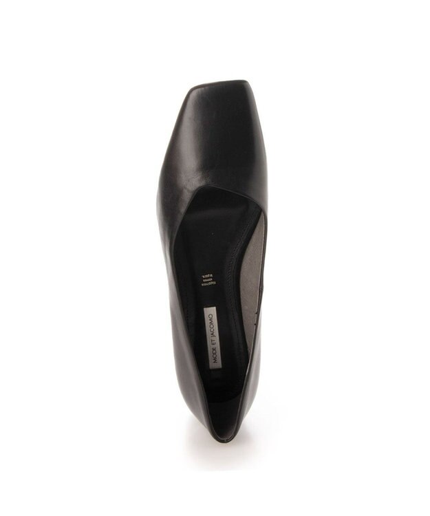 MODE ET JACOMO <MODE ET JACOMO>ローヒールスクエアトゥパンプス ブラック