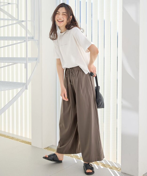 ANY L オーガビッツ刺繍ロゴＴシャツ オフ