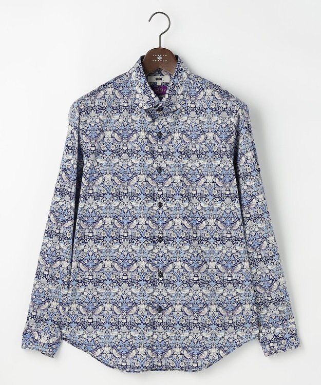 JOSEPH ABBOUD 【英国・リバティ社】リバティプリントシャツ ダルブルー系5