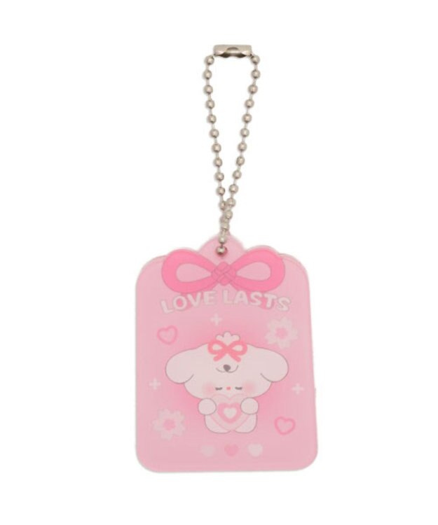 WEGO 【痛バ＆推し活グッズ】お守りIDフォトケースキーホルダー ピンク