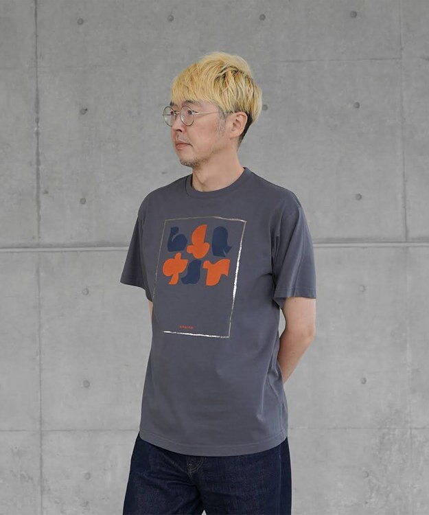 nitorito 【UNISEX】irodori Tシャツ orange