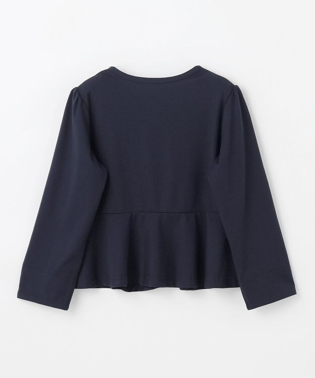 組曲 KIDS 【UVカット・接触冷感】【110-140㎝】サラリとスナップ カーディガン ネイビー