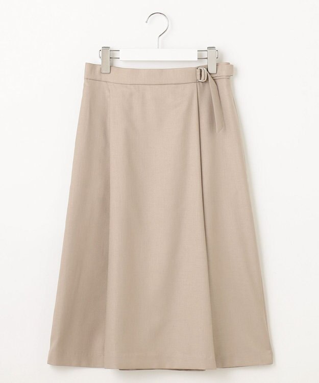 J.PRESS LADIES 【セットアップ対応・洗える・UVケア・速乾】 OXIJEWELストレッチ スカート ベージュ系