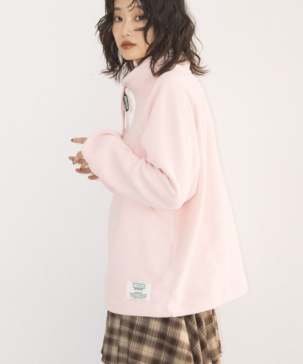 AMERICAN HOLIC Discus フリースハーフジッププルオーバー Pink