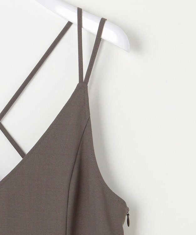 ANY SIS S 【低身長企画】フレアキャミソール ワンピース モカグレー