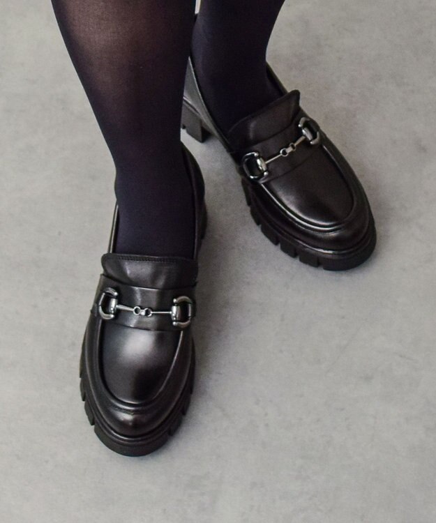 Bridget Birkin 【PARADIS COULEUR】トラックソールビットローファー ブラック