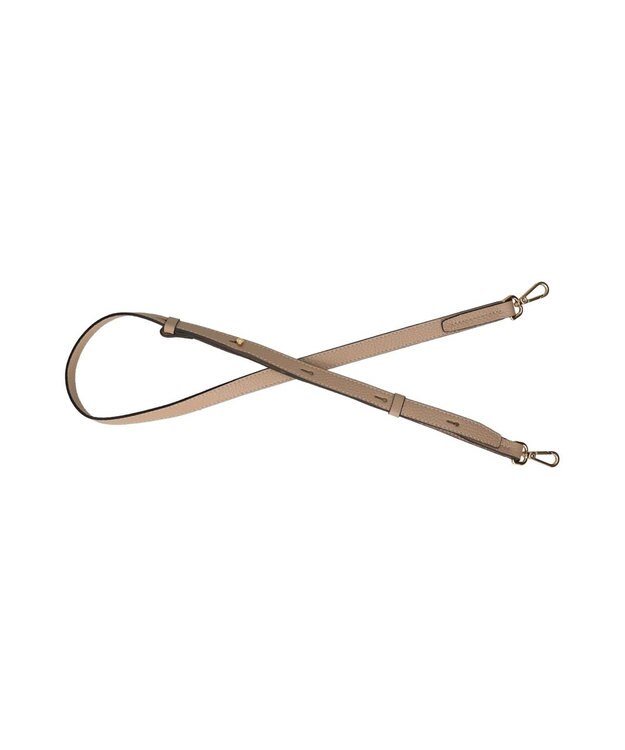 INTER-CHAUSSURES 【LORISTELLA】Vカットレザー２WAYハンドバッグ ライトベージュ