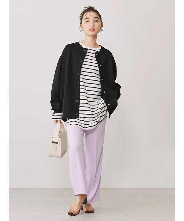 AMERICAN HOLIC エコカルットクルーネックカーディガン Black