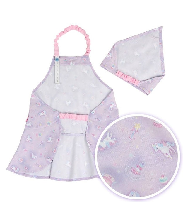 マザーガーデン ユニコーン キッズエプロン & 三角巾 セット
