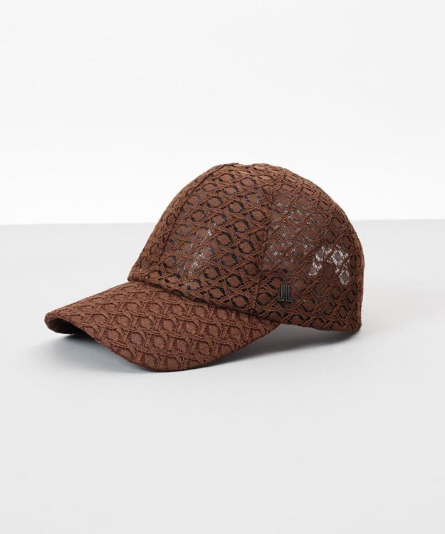 AURORA 【 LANVIN en Bleu （ランバン オン ブルー）】レースキャップ ブラウン