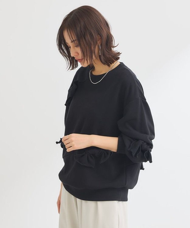 Green Parks ・ＳＵＧＡＲ　ＳＰＯＯＮ　リボンスウェット Black