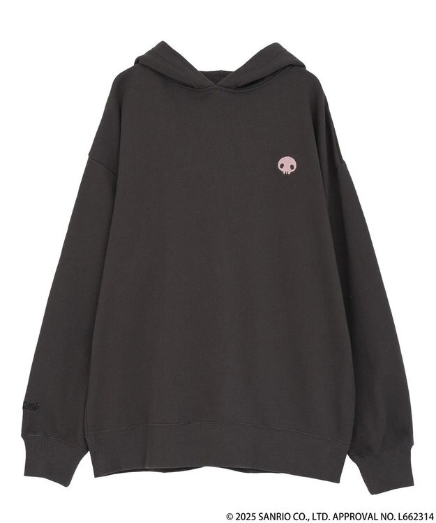 earth music&ecology マイメロディ＆クロミ／ｅａｒｔｈ　耳付きフーディー Charcoal Gray