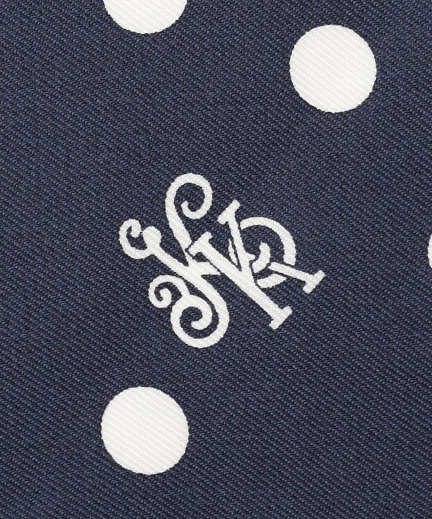 組曲 ハートドットシルク スカーフ ネイビー系5