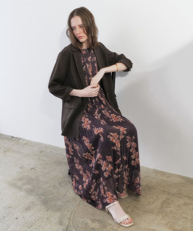 YECCA VECCA マシンウォッシャブルリネンライクジャケット Brown