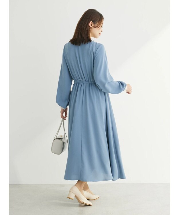 Green Parks ・ＥＬＥＮＣＡＲＥ　ＤＵＥ　バイカラーピンタックワンピ Blue