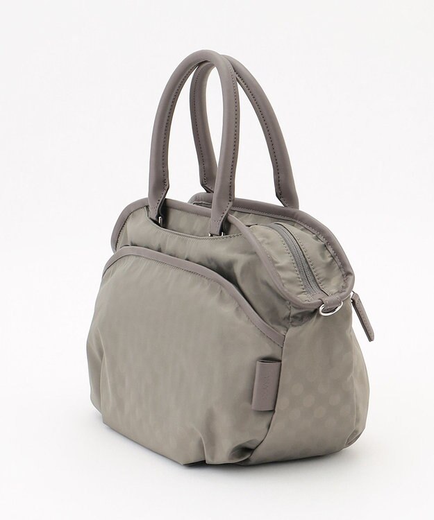 Y'SACCS Polka Dots　パイピングポケット2WAYミニトート グレージュ