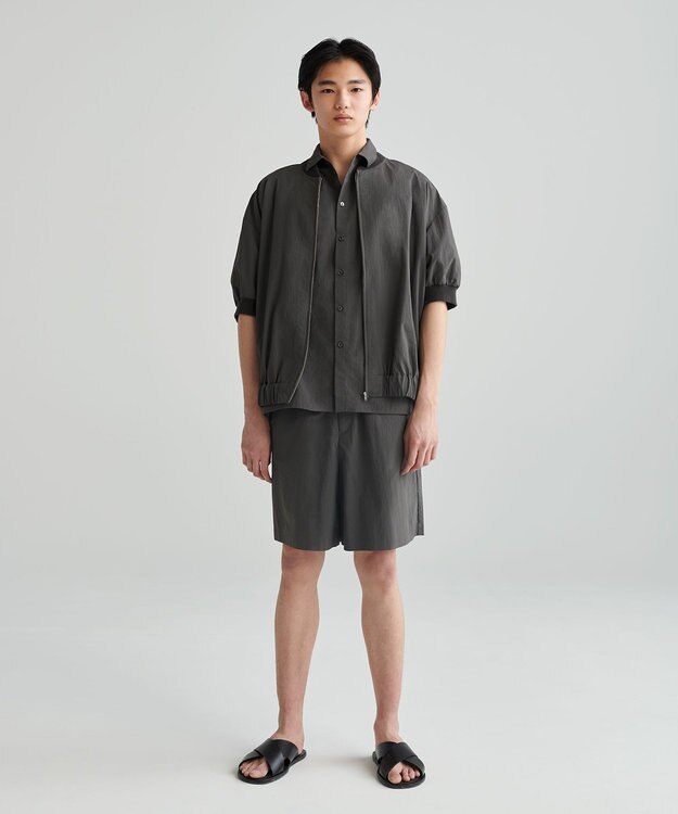 NAVE 【ReNAVE　撥水機能・UVカット・透湿・接触冷感・洗える】ナイロンタスランショートパンツ グレー系