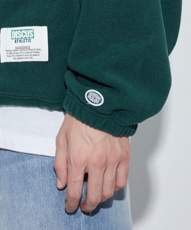 WEGO DISCUSフリースハーフジップPO グリーン