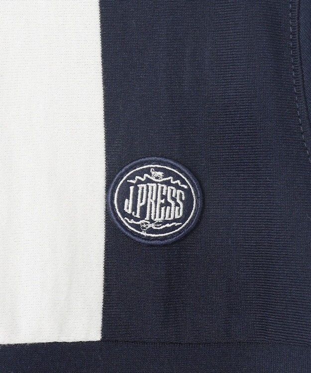 J.PRESS KIDS 【100-130cm】50/2 マルチボーダー Tシャツ ネイビー系1