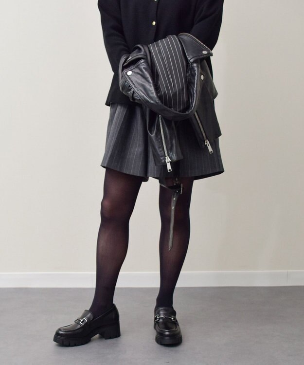 Bridget Birkin 【PARADIS COULEUR】トラックソールビットローファー ブラック