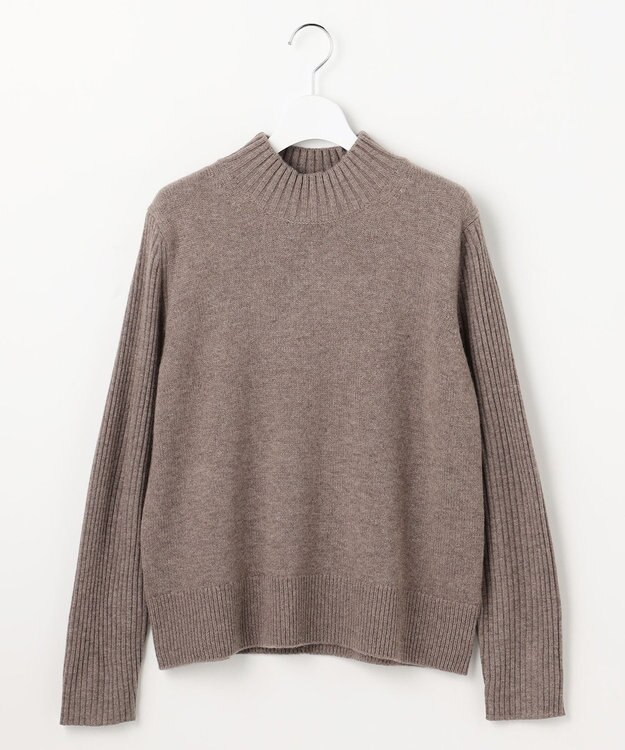 J.PRESS LADIES CASHBIT NEO ハイネック ニット モカ系