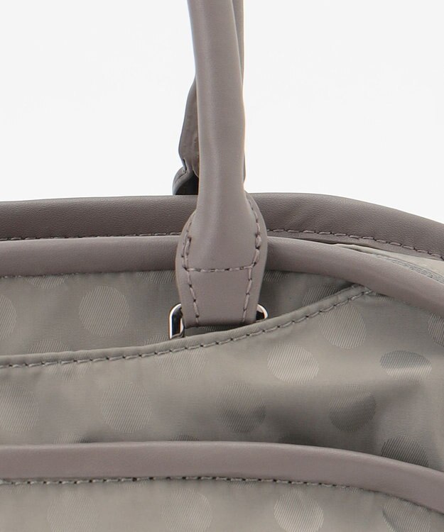 Y'SACCS Polka Dots　パイピングポケット2WAYミニトート グレージュ