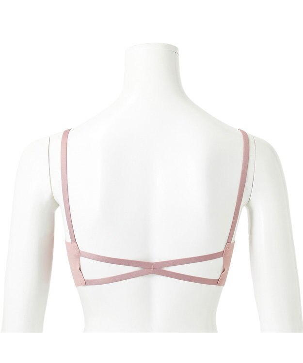 Chacott バッククロス ブラトップ（フリーカット） グレイッシュローズ