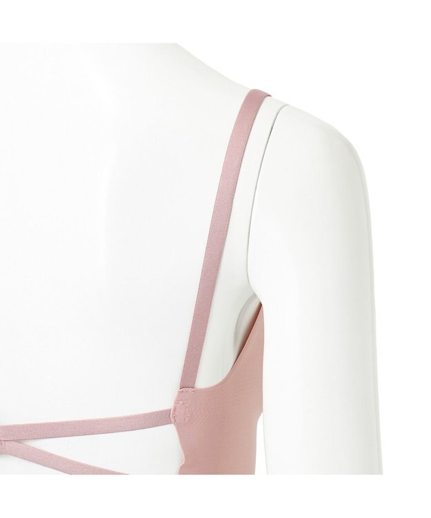 Chacott バッククロス ブラトップ（フリーカット） グレイッシュローズ