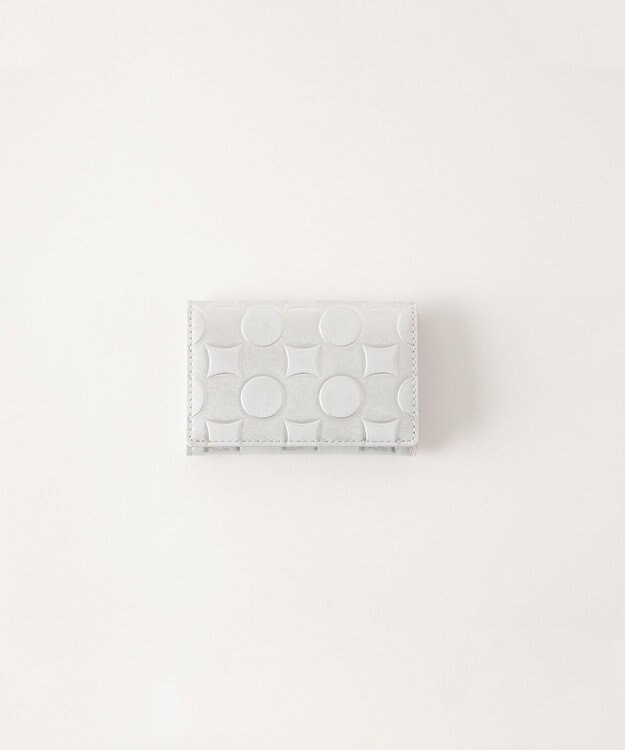 MIYABIYA La quoh with kirakaracho 南蛮七宝アルチザンレザー 名刺入れ 月白銀（シルバー）