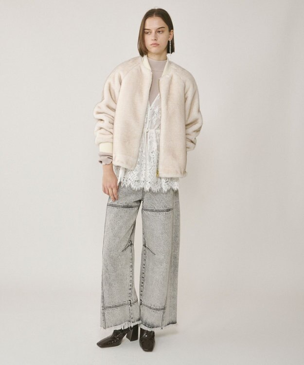 GRACE CONTINENTAL フェイクミンクファーブルゾン キナリ