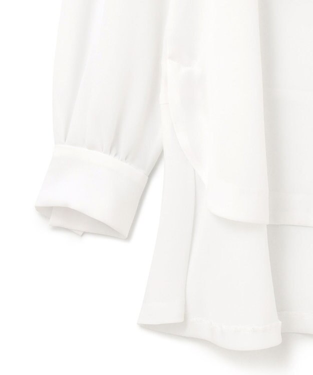 GRACE CONTINENTAL ロングテールドレスシャツ ホワイト