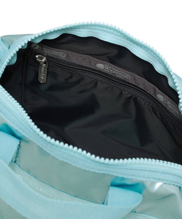 LeSportsac MINI DUFFEL CROSSBODY/アクアブルーシャイン アクアブルーシャイン