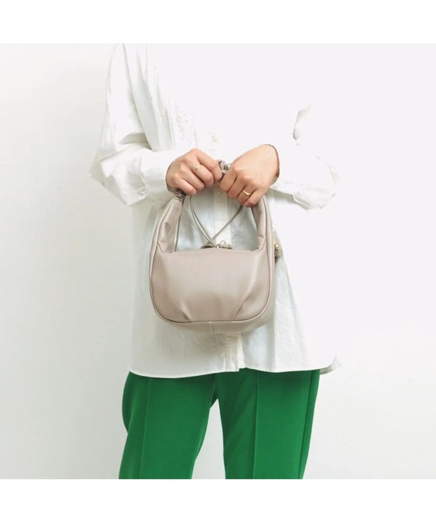 UNBILLION kakatoo ギャザーハンドル2wayバッグ オーク