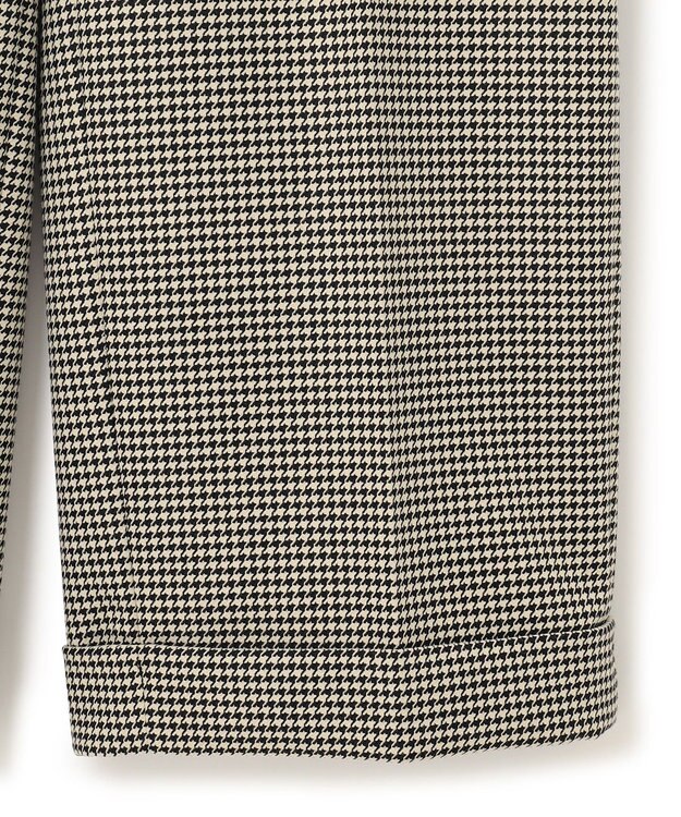 23区 S 【洗える】ガンクラブチェックストレッチ アンクル パンツ ブラック系3