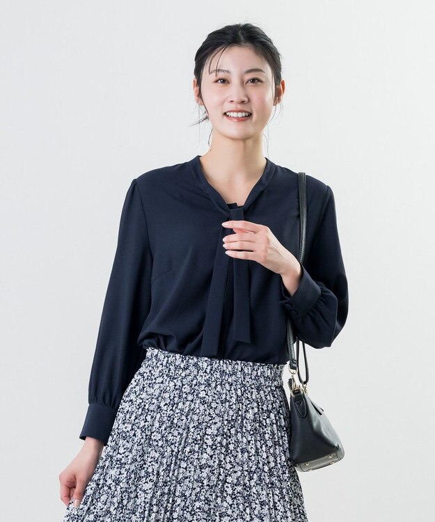 ONWARD Reuse Park 【23区】ブラウス春夏 ネイビー