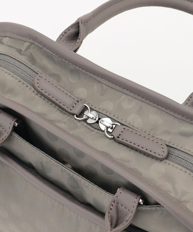 Y'SACCS Polka Dots　パイピングポケット2WAYミニトート グレージュ