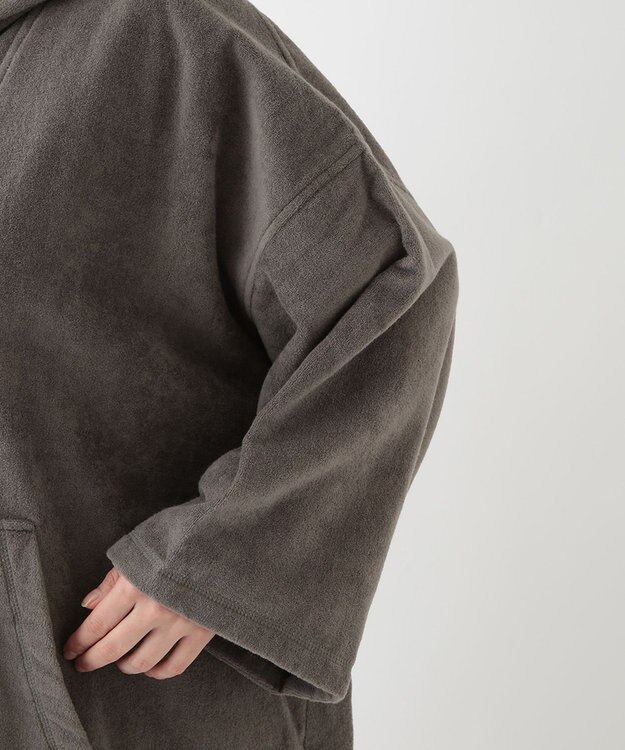 UCHINO エアリータッチ ポケット付サウナポンチョ グレー