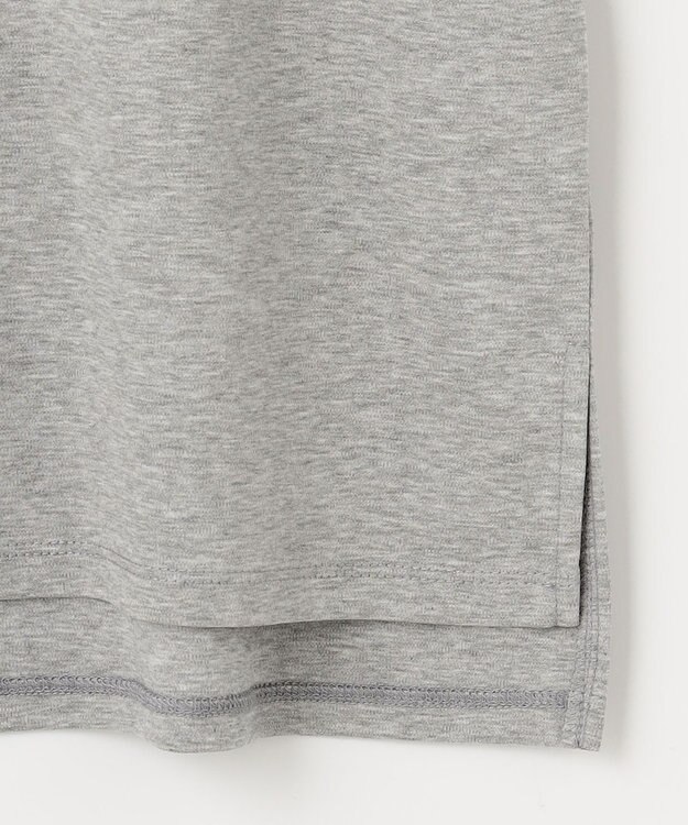 ANY 【汗ジミ防止加工】シルケットスムース半袖ロゴTシャツ トップグレー