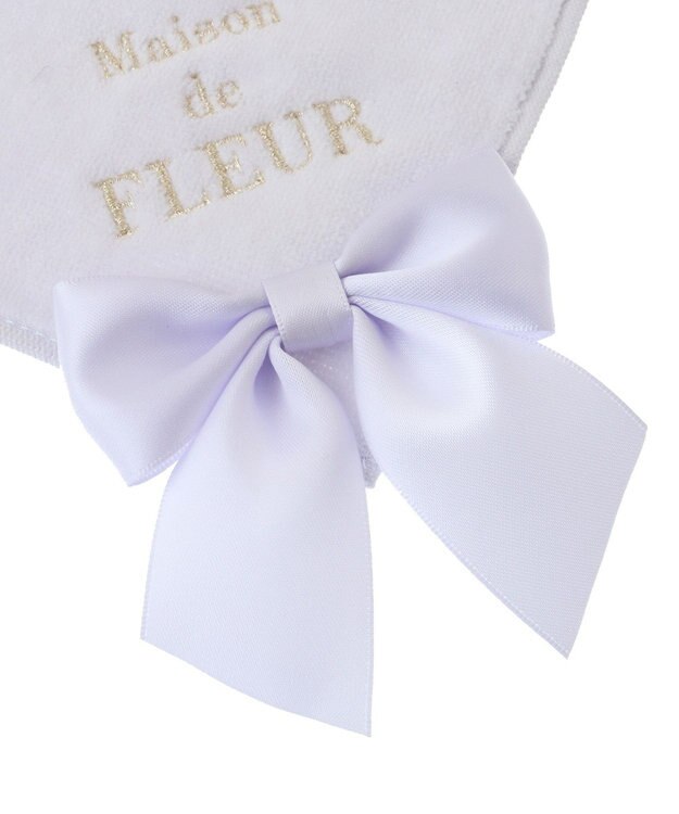 Maison de FLEUR ビッグリボンタオルハンカチ Lilac