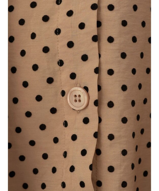 earth music&ecology ドットチュニック丈リボン付きワンピース Dot