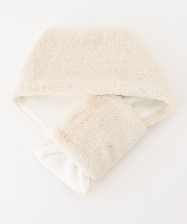 23区GOLF 【WOMEN】ファー ネックウォーマー ホワイト系