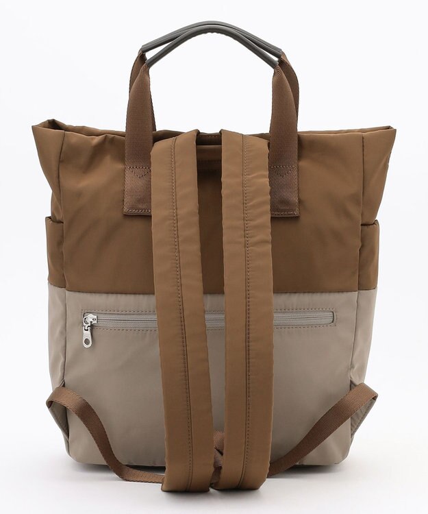 Y'SACCS ドローストリング コンビカラーリュックサック チョコ