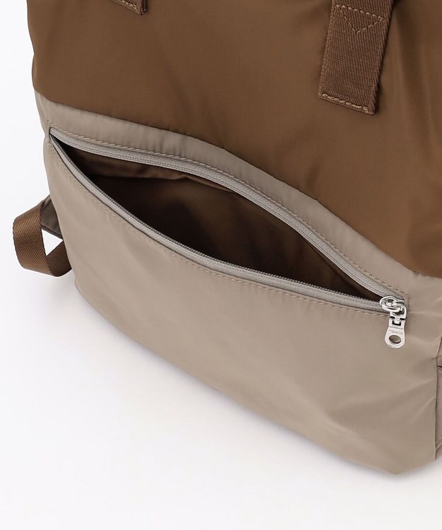 Y'SACCS ドローストリング コンビカラーリュックサック チョコ