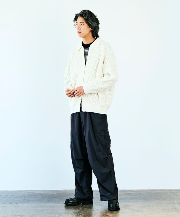 UNFILO MENS 【男女兼用】スマート ストレッチ ロンTEE [24年商品] ボーダー